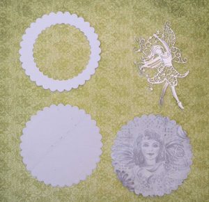 Elements used in making the Angel and Fairy Christmas shaker decoration