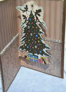 Pop-up tree using Lavinia Stamps Christmas Eve