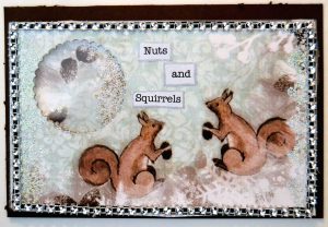 Nuts and Squirrels Shaker Card Journal Page Tutorial