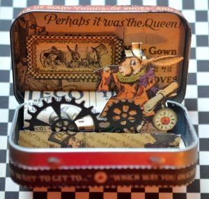 Altered Tin – Alice in Steampunk Land Pop-up