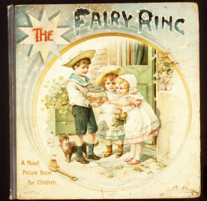 Book, “The Fairy Ring”. Four transformation pictures. Published by Nister/Dutton