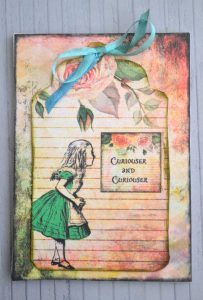 Alice in Wonderland Secret Shaker Card front