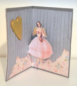 The Chrysanthemum Pop-up Card with Ballerina