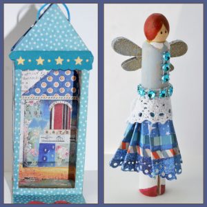 Peg Doll and Inside of House