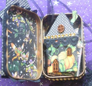 Haunted House Junk Journal in a Tin