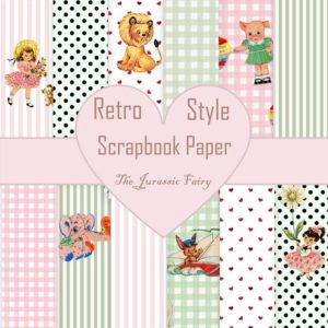 Cute Retro Scrapbook Paper