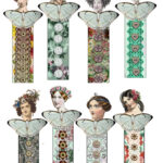 Floral Ladies Bookmarks Fairies