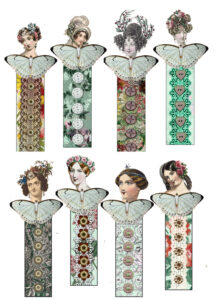 Floral Ladies Bookmarks Fairies