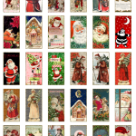 30 Digital Father Christmas Dominoes