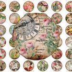 Shabby Chic Circles for Jewelry Making or ATC's